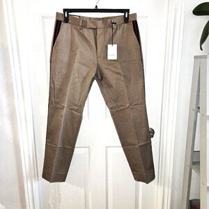 Gucci Double Cotton Twill Pants with Web Loop Details